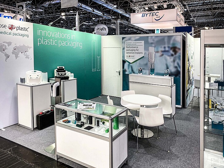 MedTec Live 2022 You are seeing a trade fair stand of rose plastic medical GmbH
