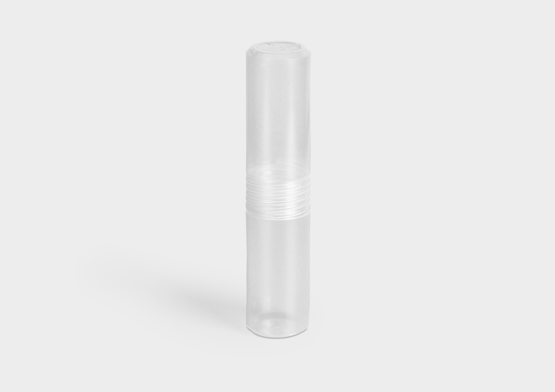 ScrewPack: a round protective packaging tube with fixed length and screw closure.